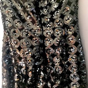 Milly sequin strapless dress